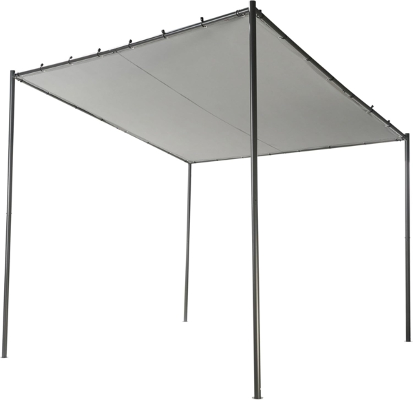 Pavillon VIMINO Metall 282 cm 294 cm Grau