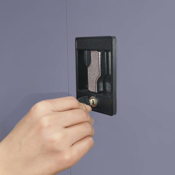 Makika Aktenschrank / Büroschrank abschließbar 40x90x90cm in Anthrazit Bild 6