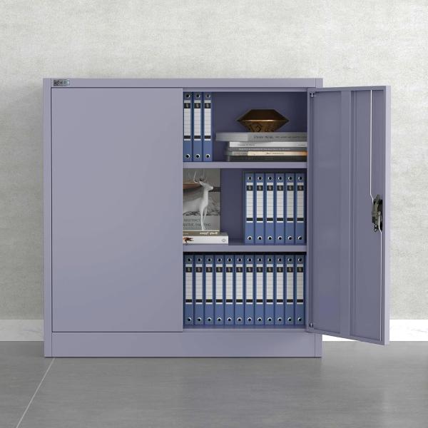 Makika Aktenschrank / Büroschrank abschließbar 40x90x90cm in Anthrazit Bild 2