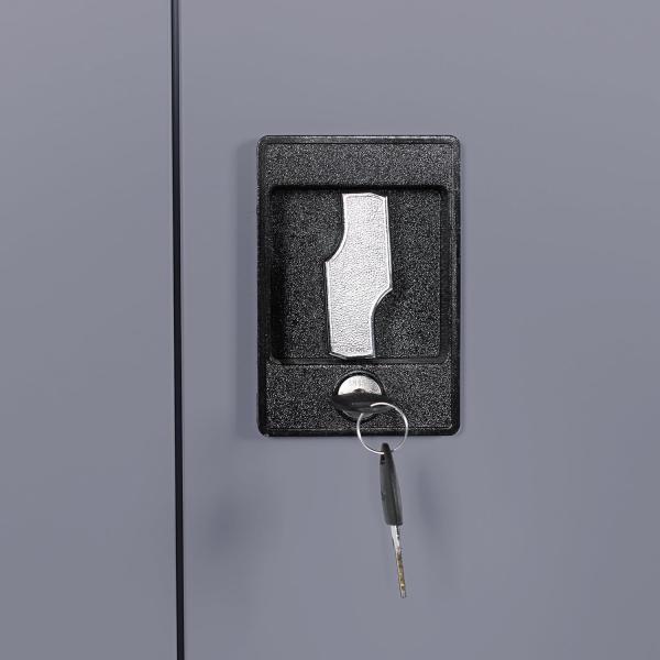 Makika Aktenschrank / Büroschrank abschließbar 40x90x90cm in Anthrazit Bild 7