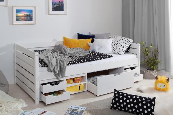 Funktionsbett "Naomi" 90x200 Kiefer massiv inkl. Schubkästen nach Wahl Bild 3