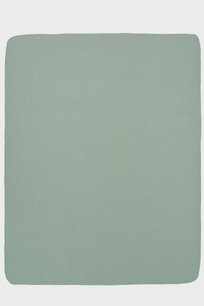 Meyco Jersey Spannbettlaken Laufgittermatratze - 75x95cm - Stone Green