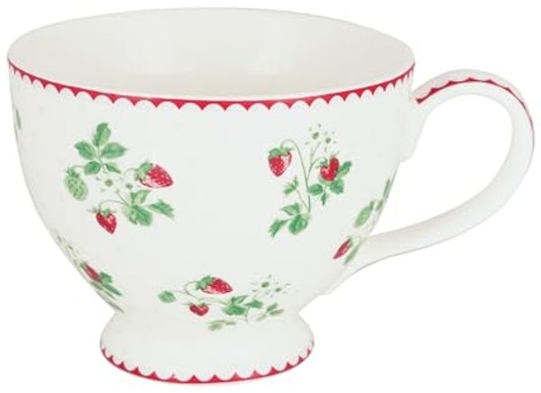 Greengate Tasse Berry Teetasse white 0,4l, Steingut