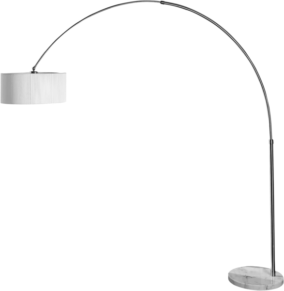 riess-ambiente Bogenlampe EXTENSO 230cm weiß, ohne Leuchtmittel, Wohnzimmer · Metall · verstellbar · Modern Design
