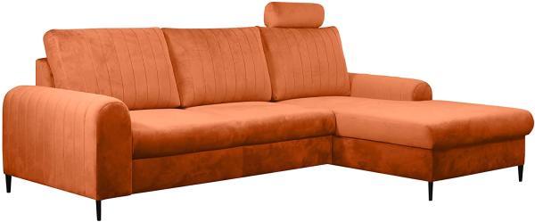 Ecksofa Lokoni (Farbe: Velluto 33, Seite: Rechts)