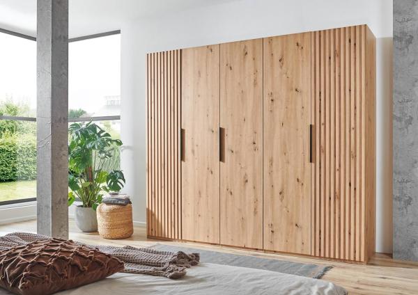 Drehtürenschrank >Andorra< in Artisan Eiche - 250x216x58cm (BxHxT)