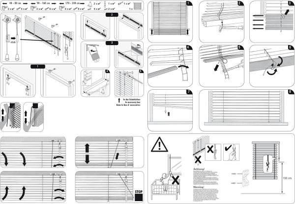 GARDINIA Alu-Jalousie, Sicht, 25 mm, Sonstige, 175x90 cm Bild 6