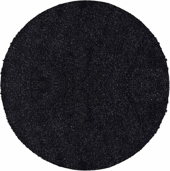 Carpetsale24 Shaggy Hochflor Teppich Wohnzimmer 200 cm Rund Anthrazit - Modern Flauschiger Teppich Extra Weich, Pflegeleicht und Einfarbig - Ideal als Teppich für Schlafzimmer, Esszimmer und Küche