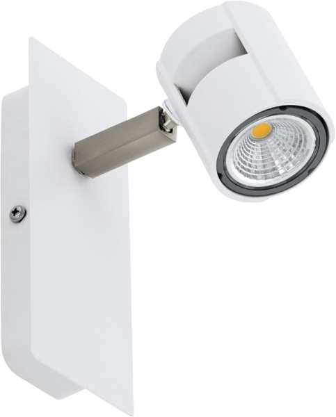 Eglo 97506 LED VERGIANO Alu, Stahl weiß, nickel-matt GU10 1X4,8W L:7cm H:16,5cm 3-Stufen dimmbar