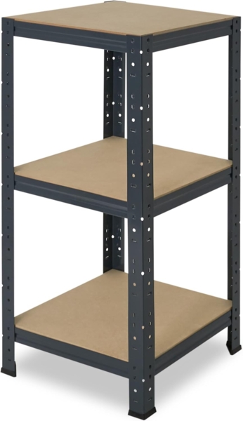 shelfplaza HOME 100x60x60 cm Schwerlastregal in anthrazit mit 3 Böden und 175 kg Traglast pro Boden Bild 5
