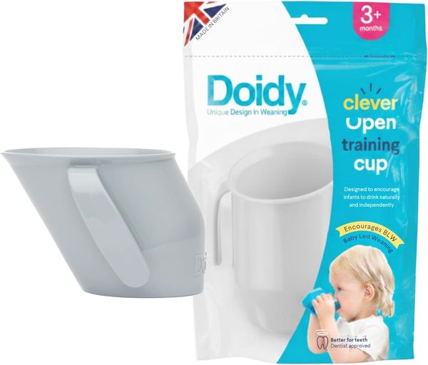 Doidy Cup Logopädie-Becher grau 3m+