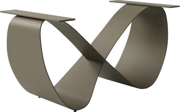 Tischgestell Infinity Metall Effektfinish Titan Ausziehtisch von 180-300 cm