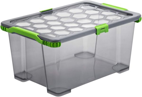 Rotho Aufbewahrungsbox EVO Total inkl. Deckel 44 L anthrazit
