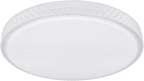 LED Deckenleuchte, Kristalle, Sterneneffekt, dimmbar, D 60 cm