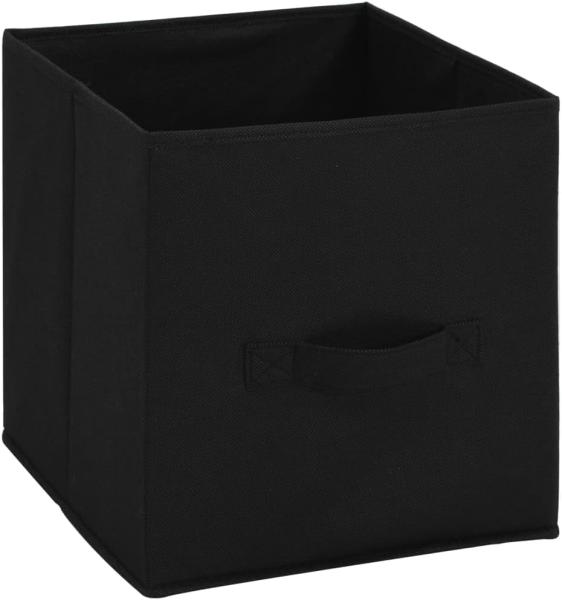 vidaXL Lagerschrank mit 4 Stoffkörben Schwarz 63×30×71 cm Stahl 282462 Bild 6