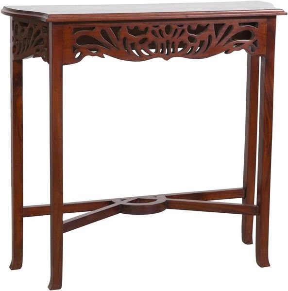 Biscottini Konsoleneingang, Holz, 82 x 25 x 75 cm, Made in Italy, Eingangsschrank, Konsolen aus Mahagoni, Shabby Chic