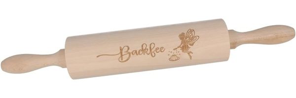 Spruchreif® Nudelholz Nudelholz mit Gravur, Teigroller aus Holz, Teigausroller Backzubehör, Nudelholz mit Prägung, tolle Geschenkidee