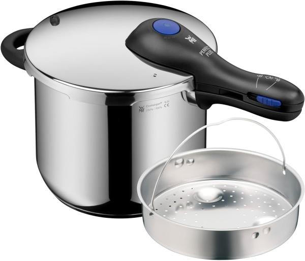 WMF Perfect Plus One Pot Schnellkochtopf mit Dampfgareinsatz, 6,5 Liter 1512001128