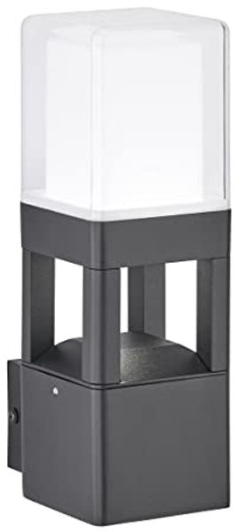 LED Wandleuchte, schwarz, aufwärts leuchtend, H 26cm, SIERRA