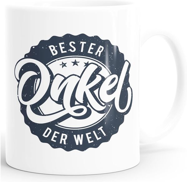 MoonWorks Tasse Kaffeetasse Bester Onkel der Welt Geschenk Geschenktasse MoonWorks®, Keramik