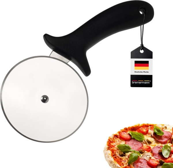 bremermann Pizzaschneider Pizzaschneider, Pizzacutter, Pizzaroller für Grill und Küche Bild 1