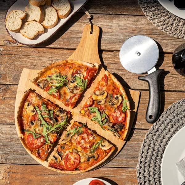 bremermann Pizzaschneider Pizzaschneider, Pizzacutter, Pizzaroller für Grill und Küche Bild 8