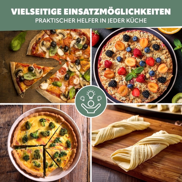 bremermann Pizzaschneider Pizzaschneider, Pizzacutter, Pizzaroller für Grill und Küche Bild 6