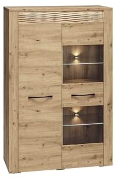Highboard ""Artis"" Kommode 92cm Artisan Eiche MDF