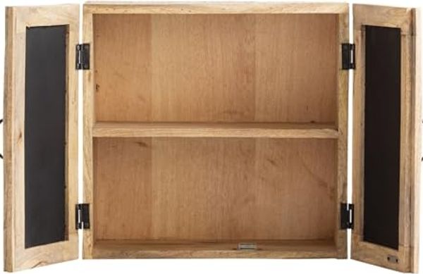 Spiegelschrank Caribou aus rustikalem Mangoholz – Hochwertiger Badschrank 52x50x23cm Bild 3