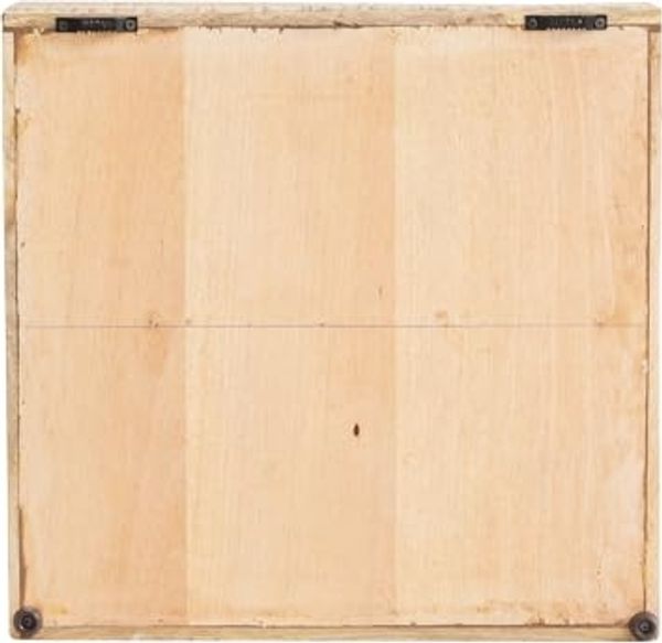 Spiegelschrank Caribou aus rustikalem Mangoholz – Hochwertiger Badschrank 52x50x23cm Bild 5