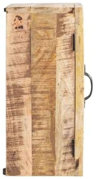Spiegelschrank Caribou aus rustikalem Mangoholz – Hochwertiger Badschrank 52x50x23cm Bild 6