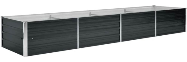 vidaXL Garten-Hochbeet Anthrazit 320 x 80 x 45 cm Verzinkter Stahl 45729