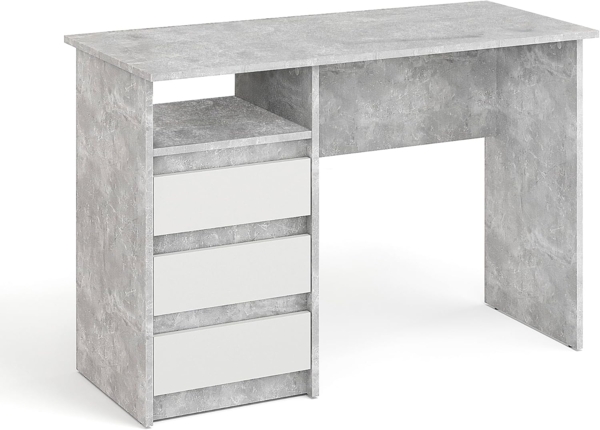 KOMTO Schreibtisch Oslo 110 Schreibtisch mit Schubladen Bürotisch Computertisch, Büro PC-Tisch Kinderschreibtisch mit Stauraum 110 x 50 x 74 cm