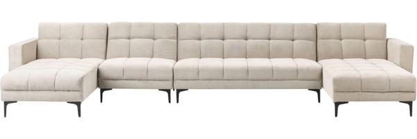 U-förmiges Sofa ALNES Beige Symmetrisch