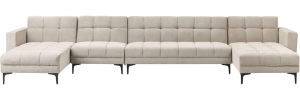 U-förmiges Sofa ALNES Beige Symmetrisch