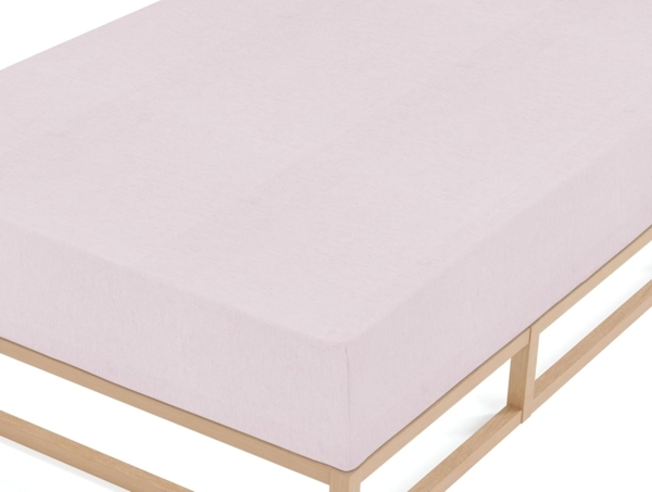 biberna Melange-Flanell Spannbetttuch 0841380 MELANGE UNI, rose, 1x 140x200 cm - 160x200 cm Bild 2