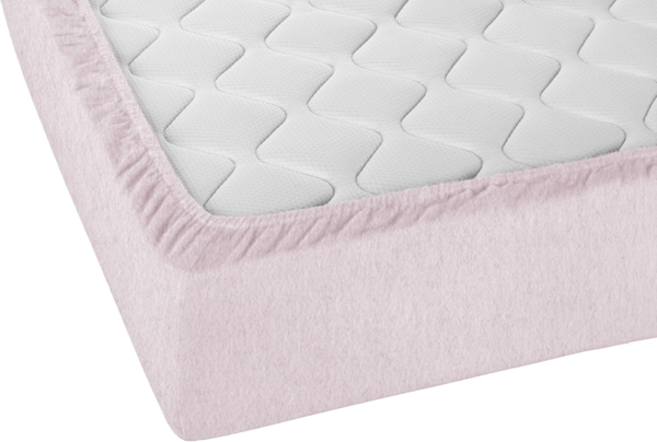 biberna Melange-Flanell Spannbetttuch 0841380 MELANGE UNI, rose, 1x 140x200 cm - 160x200 cm Bild 3