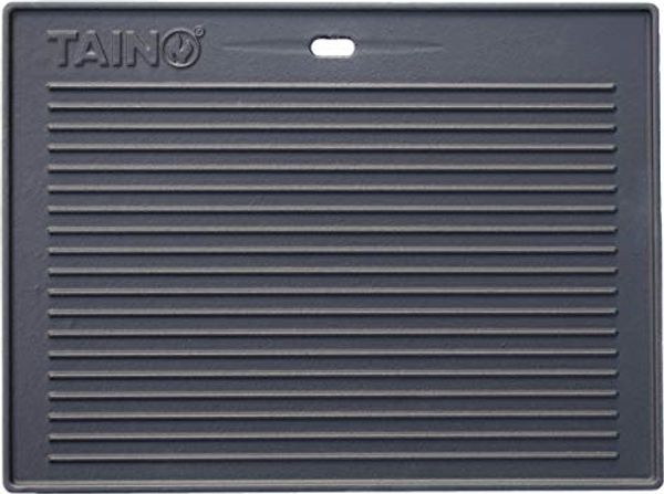 TAINO Grillplatte für PRO/RED Serie, Gusseisen grau, 41,5 x 31 x 1 cm
