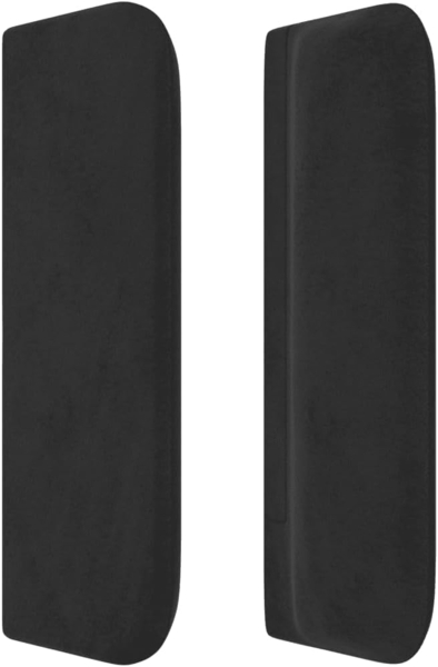 vidaXL Boxspringbett mit Matratze Schwarz 140x190 cm Samt 3131017 Bild 8