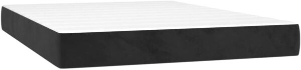 vidaXL Boxspringbett mit Matratze Schwarz 140x190 cm Samt 3131017 Bild 5