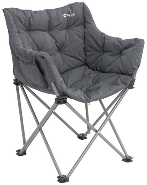 Outwell 470474 150 kg Campingstuhl 4 Bein(e) 4 1 kg Polyester Stahl Schwarz Grau