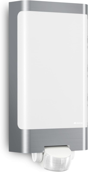 Steinel LED-Außenwandleuchte L 240 S, mit 180°-Bewegungsmelder, Edelstahlblende, 946 lm, 3000 K warmweiß, IP44