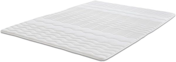 2,5 cm Komfortschaumtopper Sleezzz® Basic 140 x 200 cm mit 7-Zonen-Wellensteppung und Eckgummis