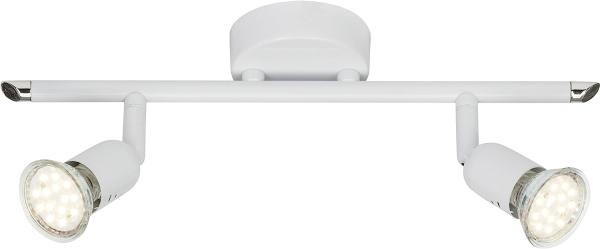 Brilliant Leuchten No. G28813-05 LED Spotrohr Loona GU10 2-flammig weiß