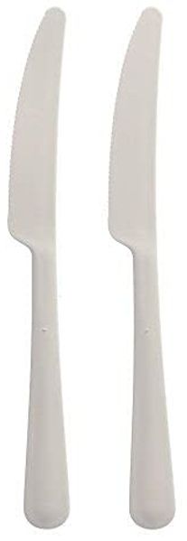10 "Circulware" Mehrweg-Messer PP-MF 19,7 cm weiss "Gaia" extra stabil
