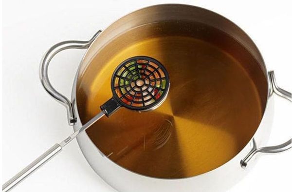 Stöckli Fonduesieb mit Deckel 2 Stk.