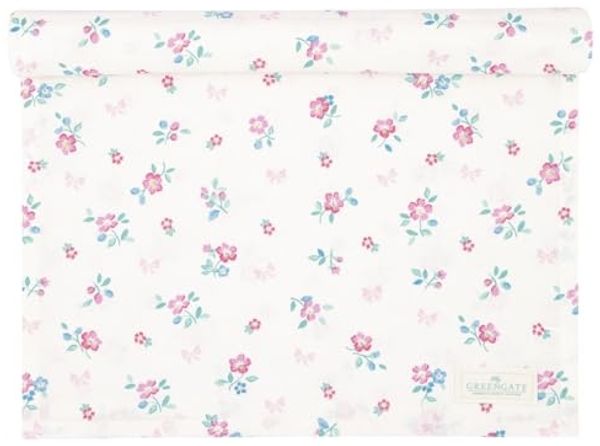 Greengate Tischdecke Athea Tischläufer white 140x45cm