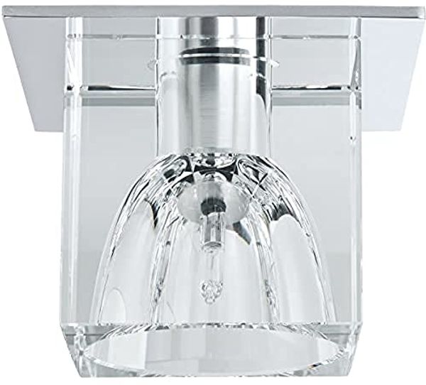 Paulmann Quality Einbauleuchten Set Glassy Cube 3x10W 60VA 230/12V G4 83/83mm Klar/Chrom Glas/Metall3399