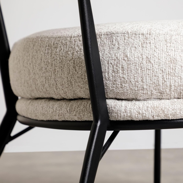 IDIMEX Loungesessel ISOMA, Wohnzimmerset mit Relaxsessel und Beistelltisch modernes design beige Bild 7