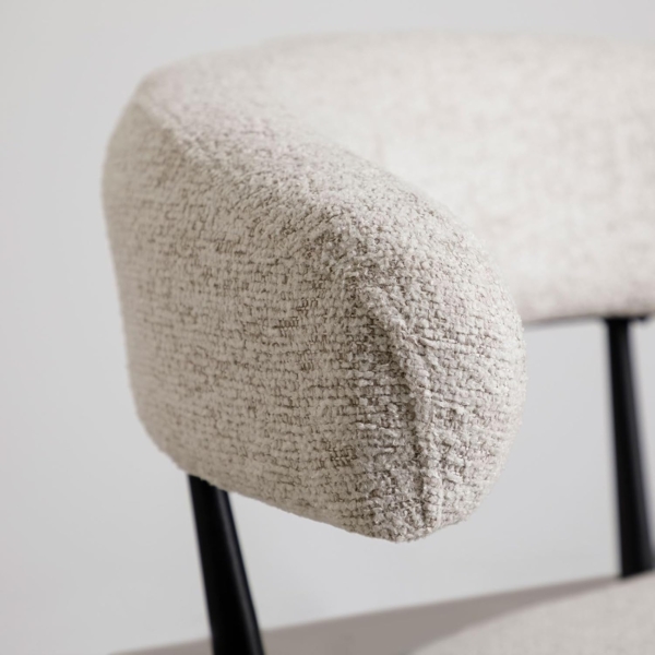 IDIMEX Loungesessel ISOMA, Wohnzimmerset mit Relaxsessel und Beistelltisch modernes design beige Bild 4